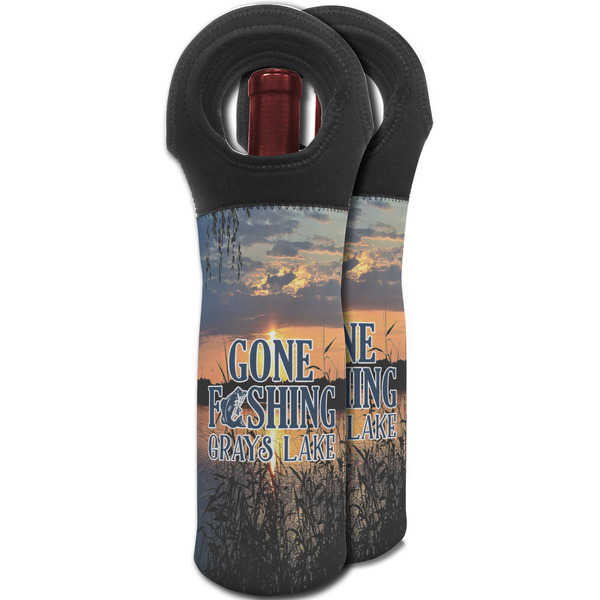 Gone Fishing Wine Tote Bag - MAIN