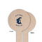 Gone Fishing Wooden 6" Food Pick - Round - Single Sided - Front & Back