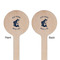 Gone Fishing Wooden 7.5" Stir Stick - Round - Double Sided - Front & Back