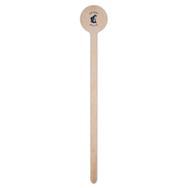 Gone Fishing Wooden 7.5" Stir Stick - Round - Single Stick