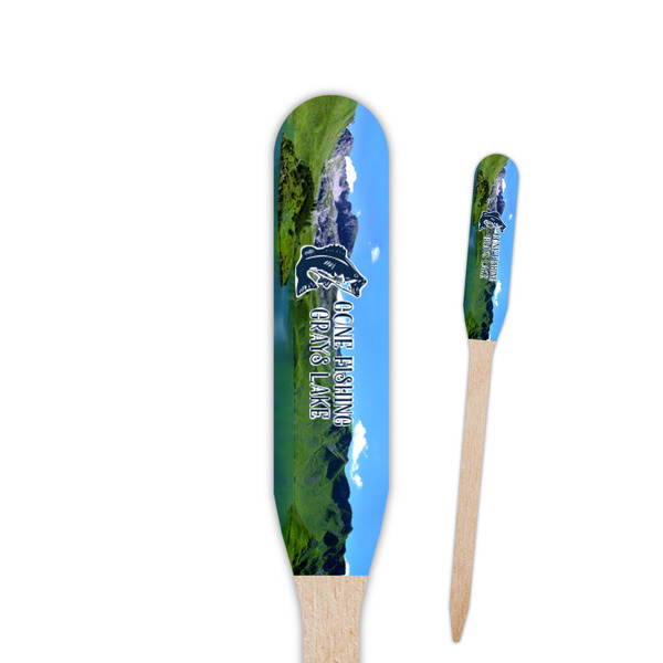 Custom Gone Fishing Paddle Wooden Food Picks (Personalized)