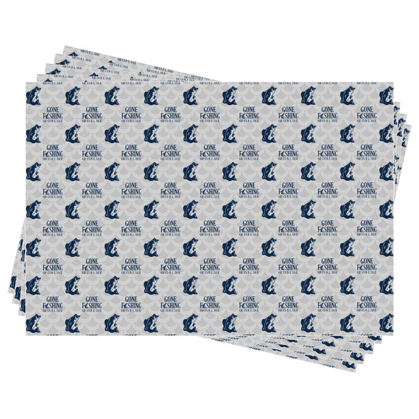 Gone Fishing Wrapping Paper - Front & Back - Sheets Approval