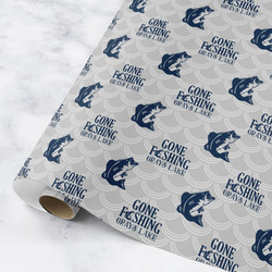 Gone Fishing Wrapping Paper Roll - Medium (Personalized)
