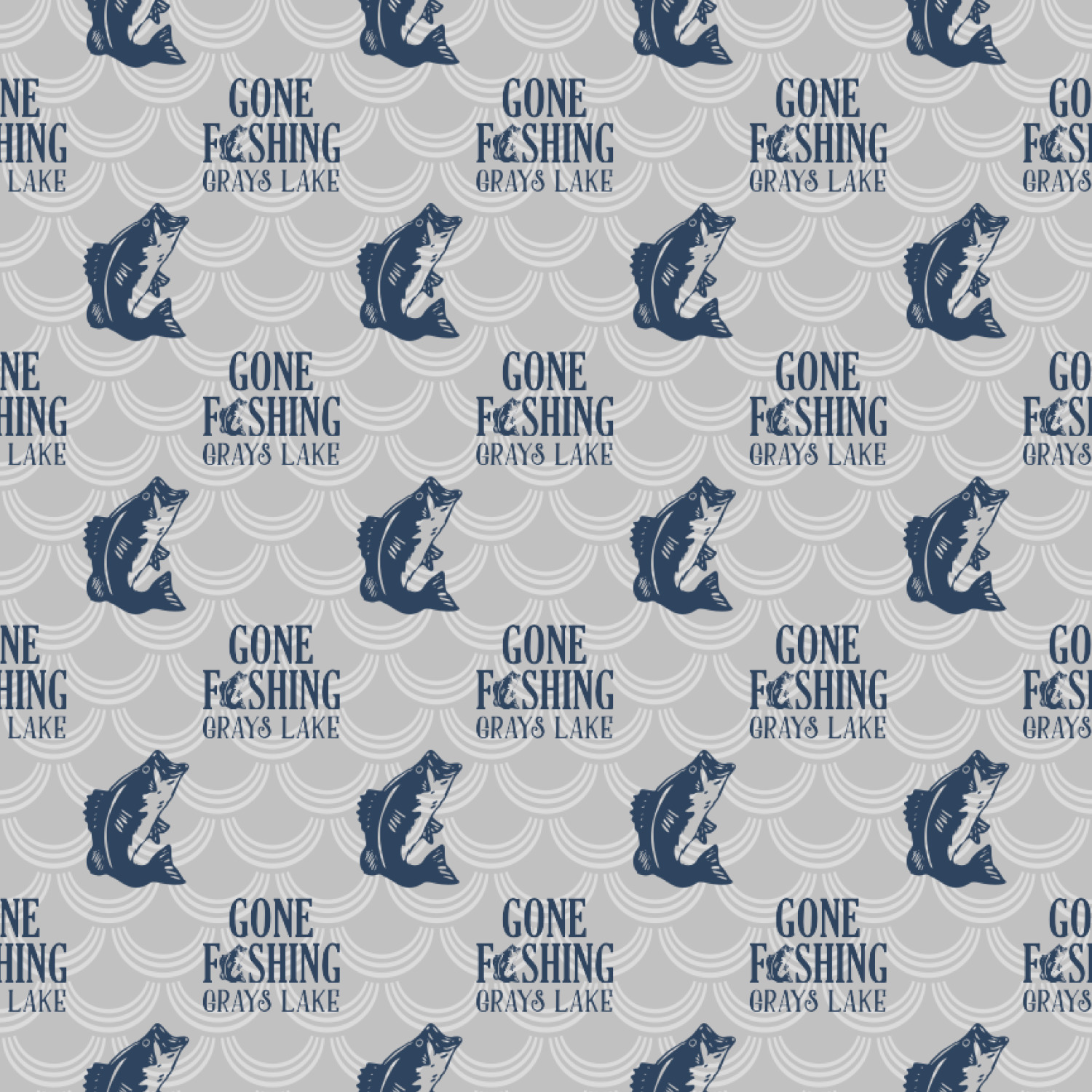 Gone Fishing Wrapping Paper Roll Small (Personalized) YouCustomizeIt