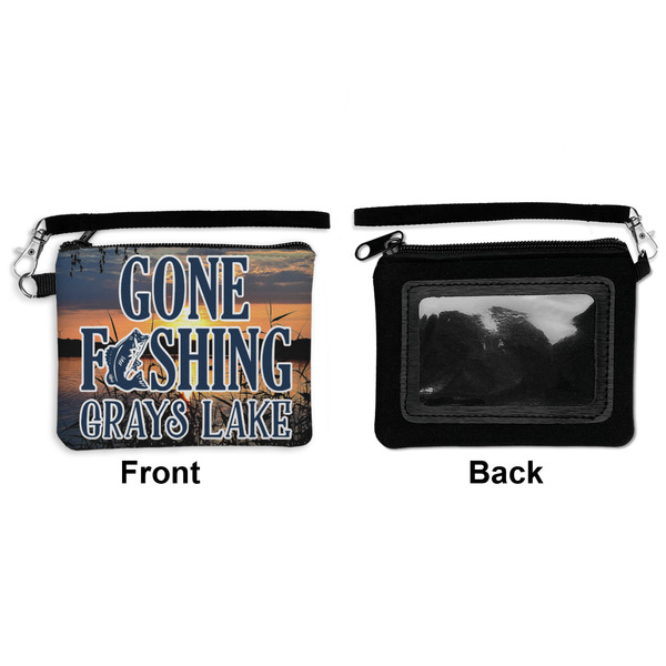 Gone Fishing Wristlet ID Cases - Front & Back