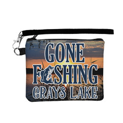 Gone Fishing Wristlet ID Case w/ Name or Text