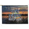 Gone Fishing Zipper Pouch Large (Front)