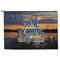 Gone Fishing Zipper Pouch - Large - 12.5"x8.5" (Personalized)