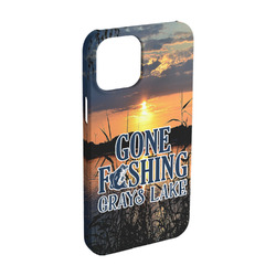 Gone Fishing iPhone Case - Plastic - iPhone 15 (Personalized)
