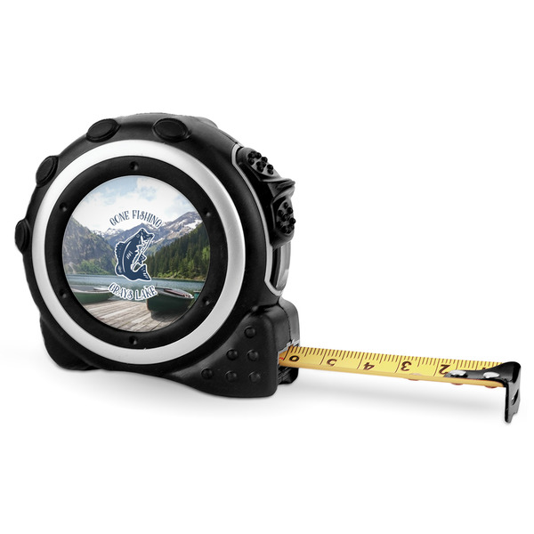 Hunting / Fishing Quotes and Sayings 16 Foot Black & Silver Tape Measures - Front