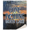 Gone Fishing Sherpa Throw Blanket - 60"x80" (Personalized)