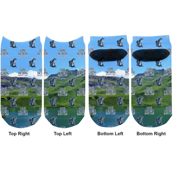 Hunting / Fishing Quotes and Sayings Adult Ankle Socks - Double Pair - Front and Back - Apvl