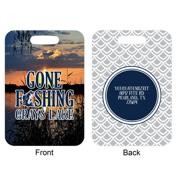 Hunting / Fishing Quotes and Sayings Aluminum Luggage Tag (Front + Back)