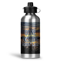 Gone Fishing Water Bottle - Aluminum - 20 oz (Personalized)