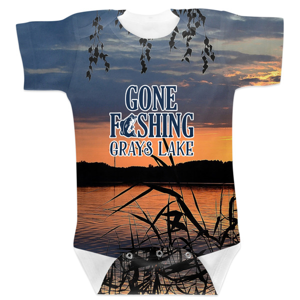 Custom Gone Fishing Baby Bodysuit (Personalized)