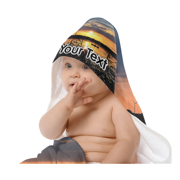 Hunting / Fishing Quotes and Sayings Baby Hooded Towel on Child