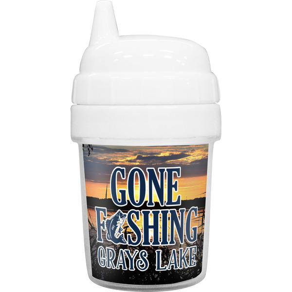 Custom Gone Fishing Baby Sippy Cup (Personalized)
