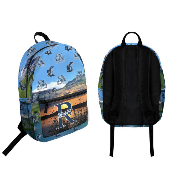 Hunting / Fishing Quotes and Sayings Backpack front and back - Apvl