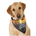 Gone Fishing Dog Bandana Scarf w/ Photo