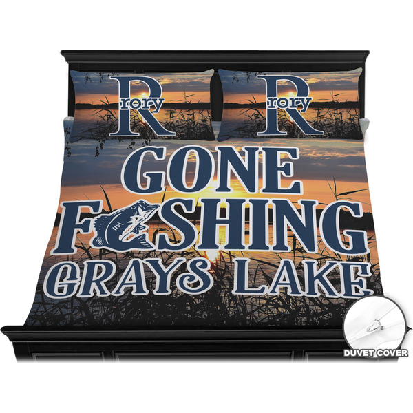 Hunting / Fishing Quotes and Sayings Bedding Set (King) - Duvet