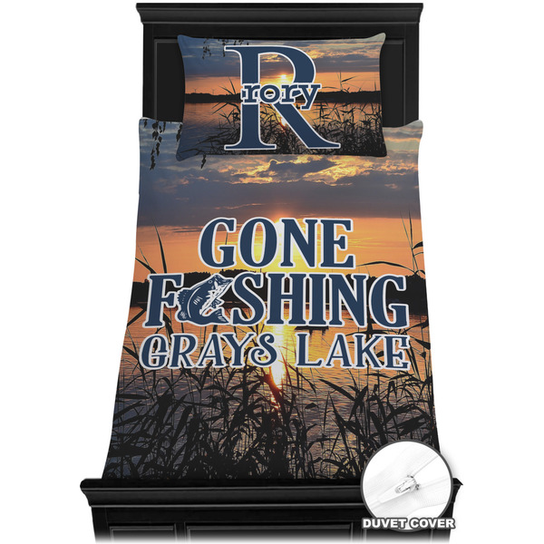 Hunting / Fishing Quotes and Sayings Bedding Set (TwinXL) - Duvet