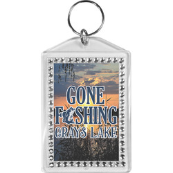 Gone Fishing Bling Keychain (Personalized)
