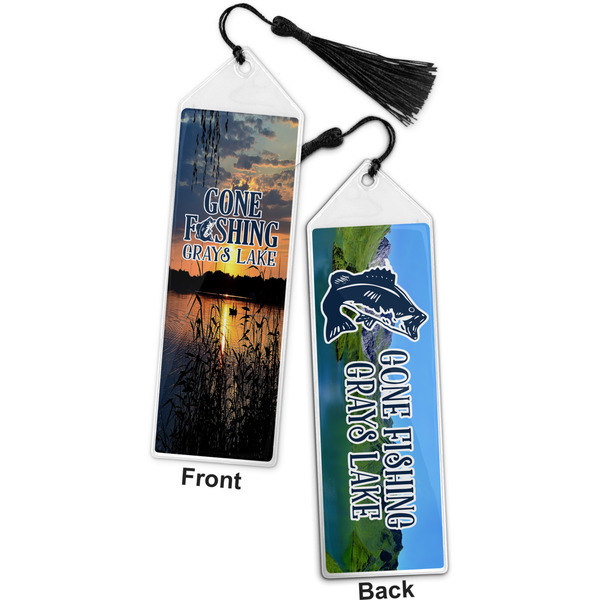 Hunting / Fishing Quotes and Sayings Bookmark with tassel - Front and Back
