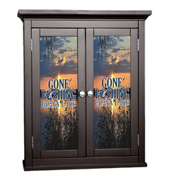 Gone Fishing Cabinet Decal - XLarge (Personalized)