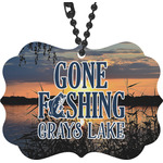 Gone Fishing Rear View Mirror Decor (Personalized)