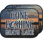 Gone Fishing Car Floor Mats (Back Seat) (Personalized)