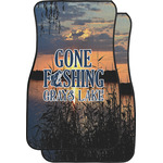 Gone Fishing Car Floor Mats (Front Seat) (Personalized)