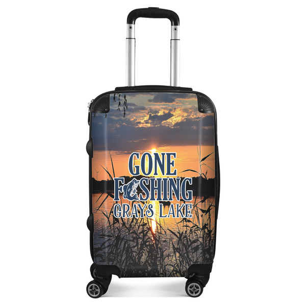 Custom Gone Fishing Suitcase - 20" Carry On (Personalized)