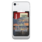 Gone Fishing 2-in-1 Cell Phone Credit Card Holder & Screen Cleaner (Personalized)