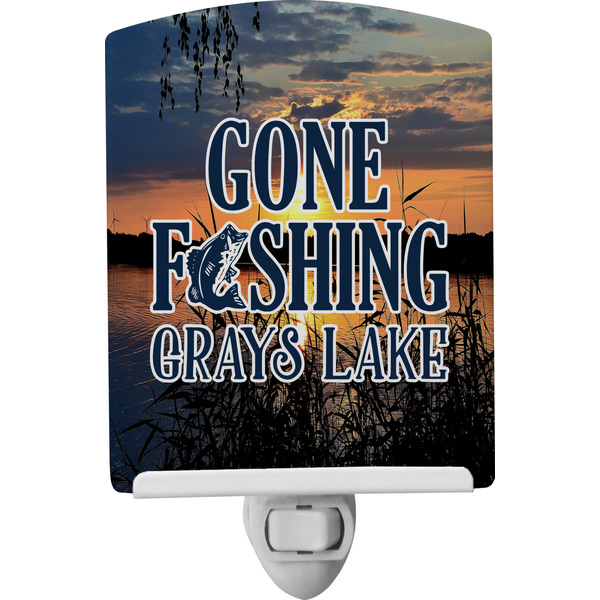 Custom Gone Fishing Ceramic Night Light (Personalized)