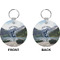 Hunting / Fishing Quotes and Sayings Circle Keychain (Front + Back)