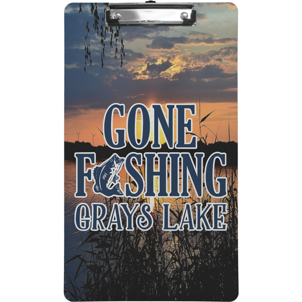 Custom Gone Fishing Clipboard (Legal Size) (Personalized)