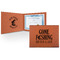 Gone Fishing Leatherette Certificate Holder (Personalized)