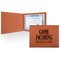 Hunting / Fishing Quotes and Sayings Cognac Leatherette Diploma / Certificate Holders - Front only - Main