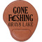 Gone Fishing Leatherette Mouse Pad with Wrist Support (Personalized)