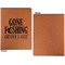 Hunting / Fishing Quotes and Sayings Cognac Leatherette Portfolios with Notepad - Large - Single Sided - Apvl