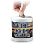 Gone Fishing Coin Bank (Personalized)