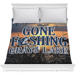 Gone Fishing Comforter - Full / Queen (Personalized)
