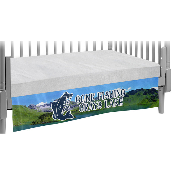 Custom Gone Fishing Crib Skirt (Personalized)