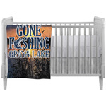 Gone Fishing Crib Comforter / Quilt (Personalized)