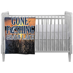 Gone Fishing Crib Comforter / Quilt (Personalized)