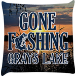 Gone Fishing Decorative Pillow Case (Personalized)