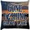 Gone Fishing Decorative Pillow Case (Personalized)