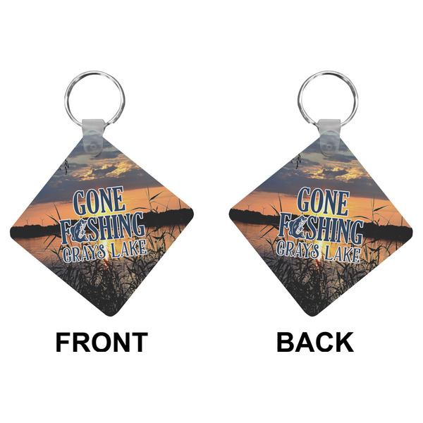 Hunting / Fishing Quotes and Sayings Diamond Keychain (Front + Back)