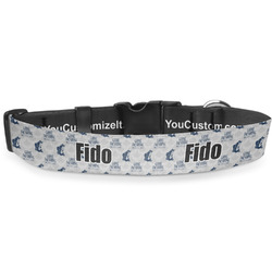 Gone Fishing Deluxe Dog Collar (Personalized)