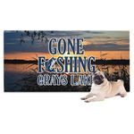 Gone Fishing Dog Towel (Personalized)